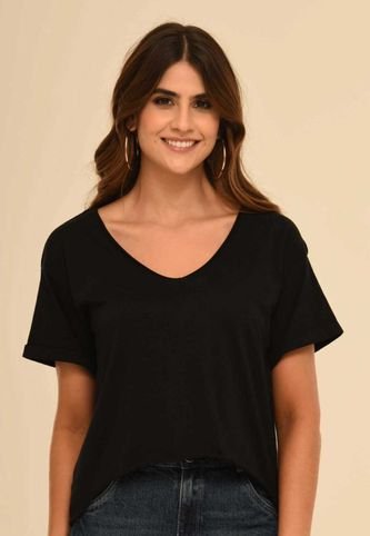 Camiseta Atlantis Negro Ragged Pf51120663 Ragged