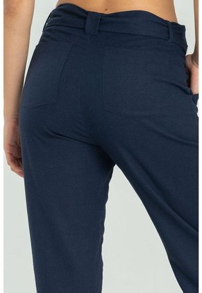Pantalon Lino Cinturon Azul Ragged Pf11310850