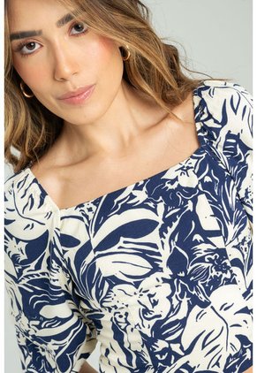 Blusa Nichols Azul Ragged Pf11112918