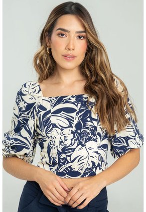 Blusa Nichols Azul Ragged Pf11112918