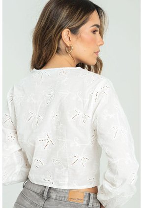 Blusa Ojalillo Boston Blanco Ragged Pf11112914