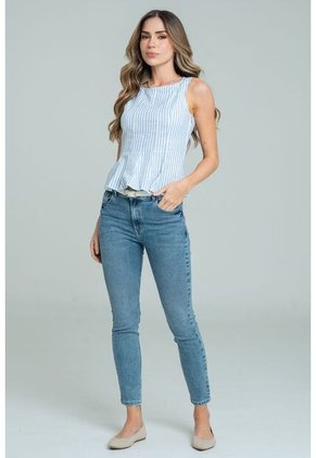 Blusa Alice Azul Ragged Pf11113069