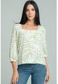 Blusa Palmer Verde Ragged Pf11113188 de Ragged