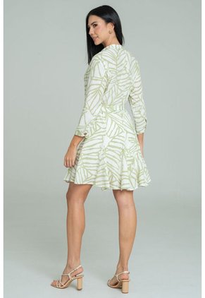 Vestido Beca Verde Ragged Pf11511474
