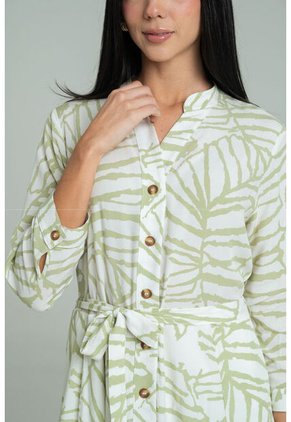 Vestido Beca Verde Ragged Pf11511474