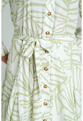 Vestido Beca Verde Ragged Pf11511474