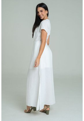 Vestido Mykonos Blanco Ragged Pf11511470