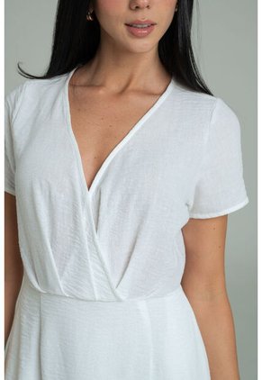 Vestido Mykonos Blanco Ragged Pf11511470
