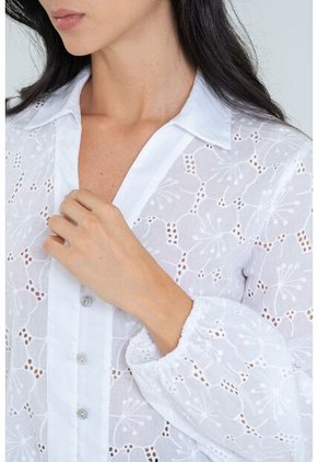 Camisa Emily Blanco Ragged Pf11113039