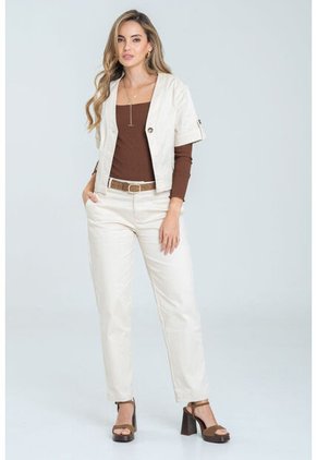 Chaqueta Geneva Beige Ragged Pf11130275