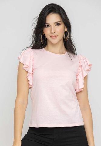Camiseta Boamar Rosa Ragged Pf51120714 Ragged