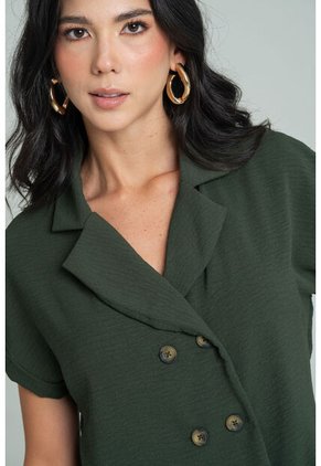 Blusa Becca Verde Ragged Pf11113111