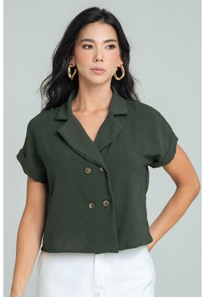 Blusa Becca Verde Ragged Pf11113111