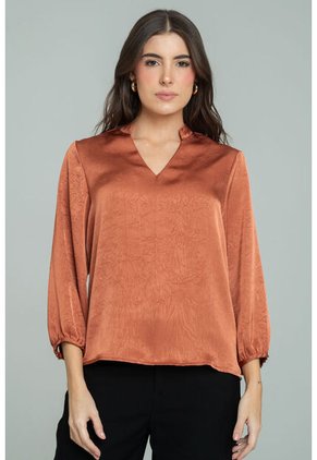 Blusa Pascal Café Ragged Pf12110885