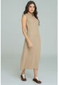 Vestido Midi Nhyra Beige Ragged Pf11511460 de Ragged