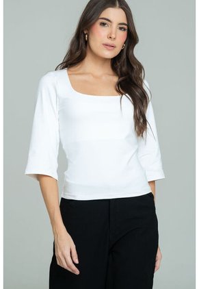 Top Hevitta Blanco Ragged Pf13120862
