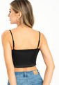 Crop Top Tirantes Satin Negro Ragged Pf12110783 de Ragged