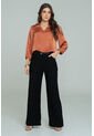Pantalon Mecler Negro Ragged Pf11310952 de Ragged