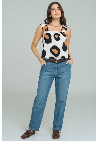 Blusa Animal Beige Ragged Pf11113206 Ragged