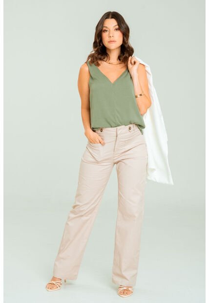 Pantalon Genor Beige Ragged Pf11310887