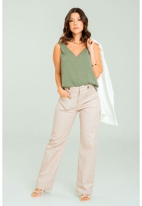 Pantalon Genor Beige Ragged Pf11310887