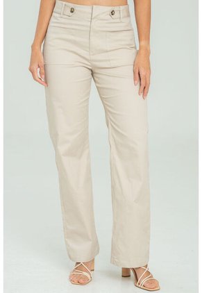 Pantalon Genor Beige Ragged Pf11310887