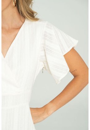 Vestido Sezan Blanco Ragged Pf11511401