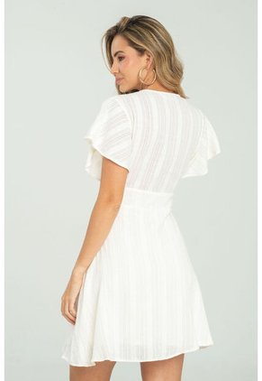 Vestido Sezan Blanco Ragged Pf11511401