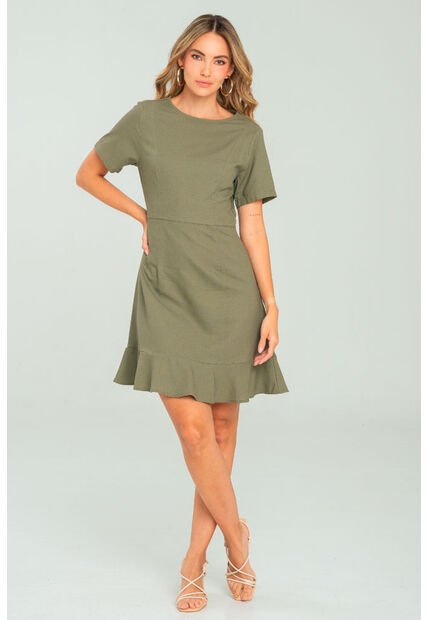 Vestido Romana Verde Ragged Pf11511411
