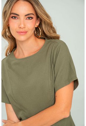 Vestido Romana Verde Ragged Pf11511411