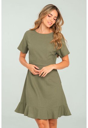 Vestido Romana Verde Ragged Pf11511411
