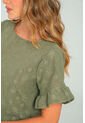 Blusa Bhiona Verde Ragged Pf11121169 de Ragged