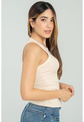 Camiseta Atletica Rib Beige Ragged Pf17120045
