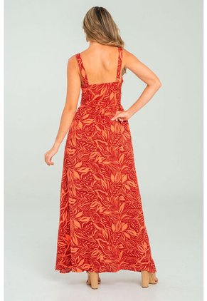 Vestido Mucura Rojo Ragged Pf11511412