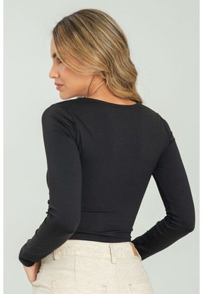 Top Madeline Negro Ragged Pf13120829