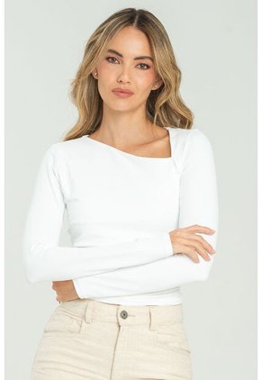 Top Madeline Blanco Ragged Pf13120829