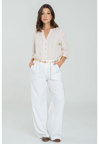 Blusa Biene Beige Ragged Pf11113012 Ragged