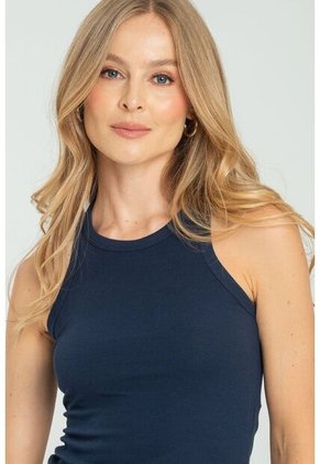 Camiseta Atletica Rib Azul Ragged Pf17120045