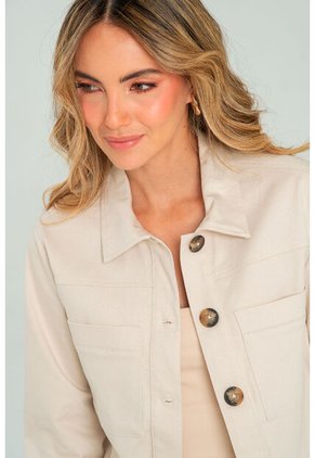 Chaqueta Angola Beige Ragged Pf11130273