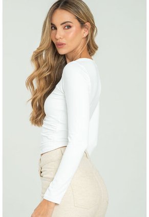 Top Madeline Blanco Ragged Pf13120829