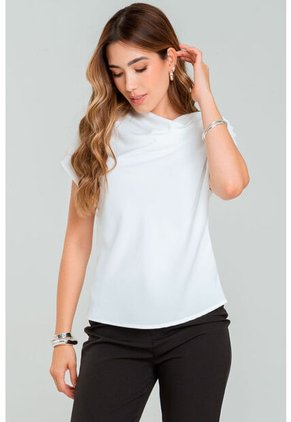 Blusa Ellie Blanco Ragged Pf12110852
