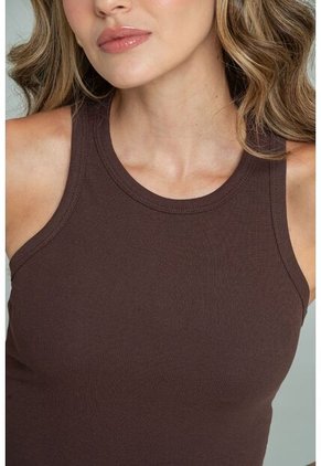 Camiseta Atletica Rib Café Ragged Pf17120045