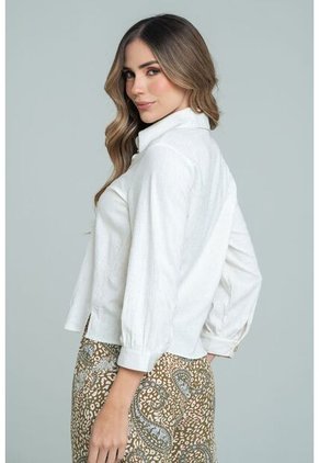 Camisa Amanhu Beige Ragged Pf11113088