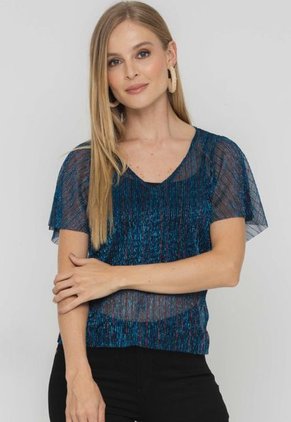 Blusa Antillas Azul Ragged Pf12120227