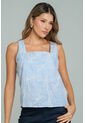 Blusa Flora Rayas Azul Ragged Pf11113151 de Ragged