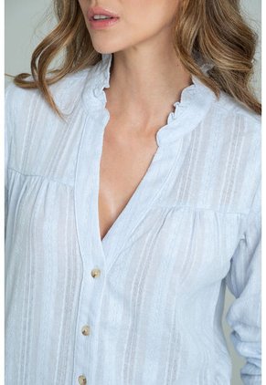Camisa Mila Azul Ragged Pf11113152