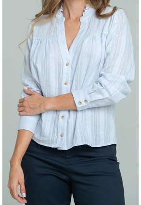 Camisa Mila Azul Ragged Pf11113152