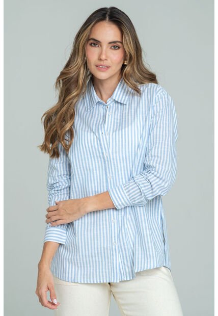 Bluson Champagne Azul Ragged Pf11113078