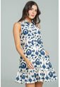 Vestido Toscana Azul Ragged Pf11511462 de Ragged