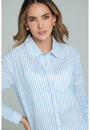 Bluson Champagne Azul Ragged Pf11113078